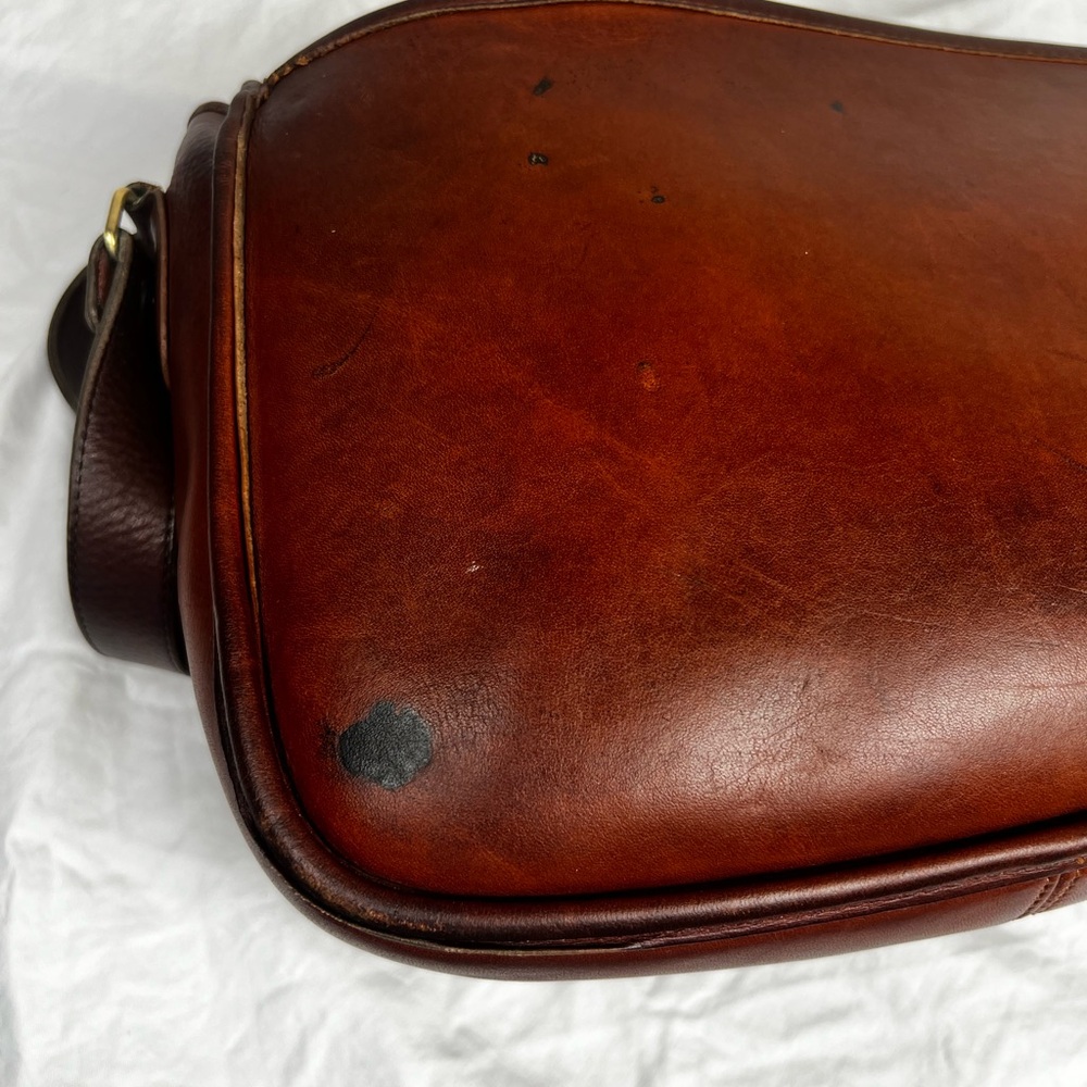 VINTAGE COACH Ranch Bag #9852 Mahogany Leather Made in USA Pre-1994 - Picture 11 of 16